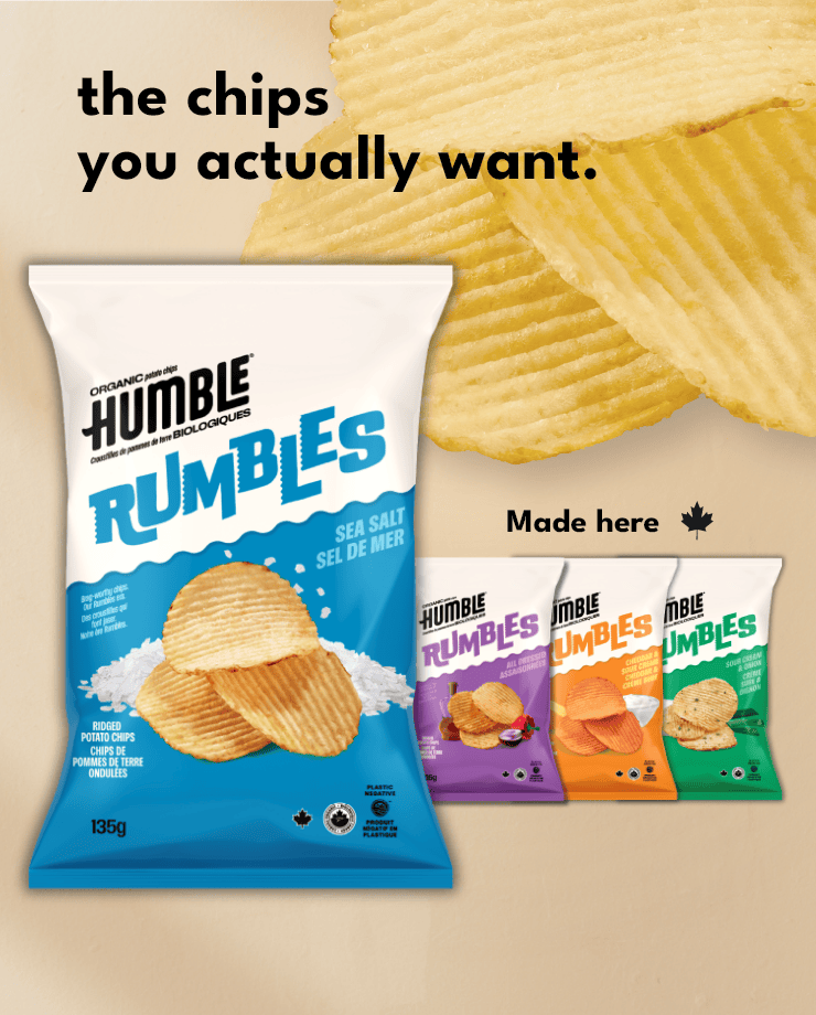 Humble Rumbles - The chips you actually want. Made here.