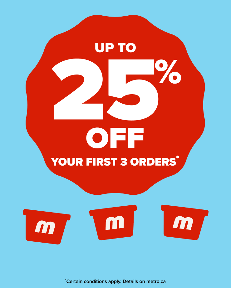 Up to 25% off your first 3 orders