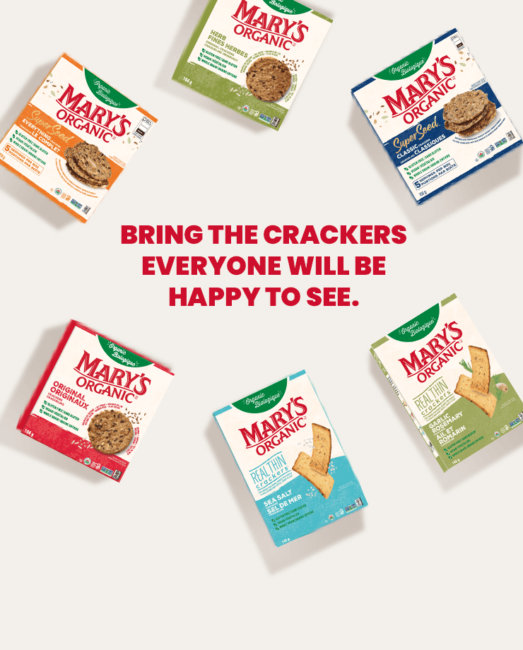 Mary's Organic - Bring the crackers everyone will be happy to see.