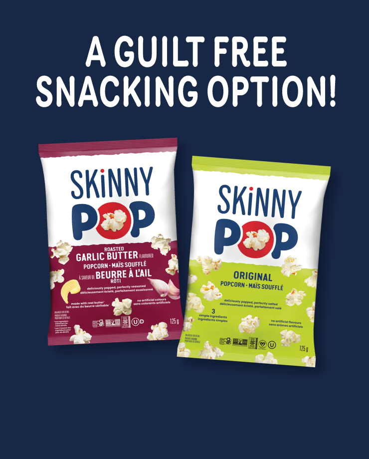 Skinny Pop - A guilt free snacking option!