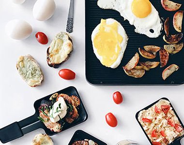 A Simple Vegetarian Breakfast Raclette!