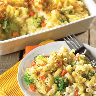 Ricotta Mac’N Cheese with Vegetables