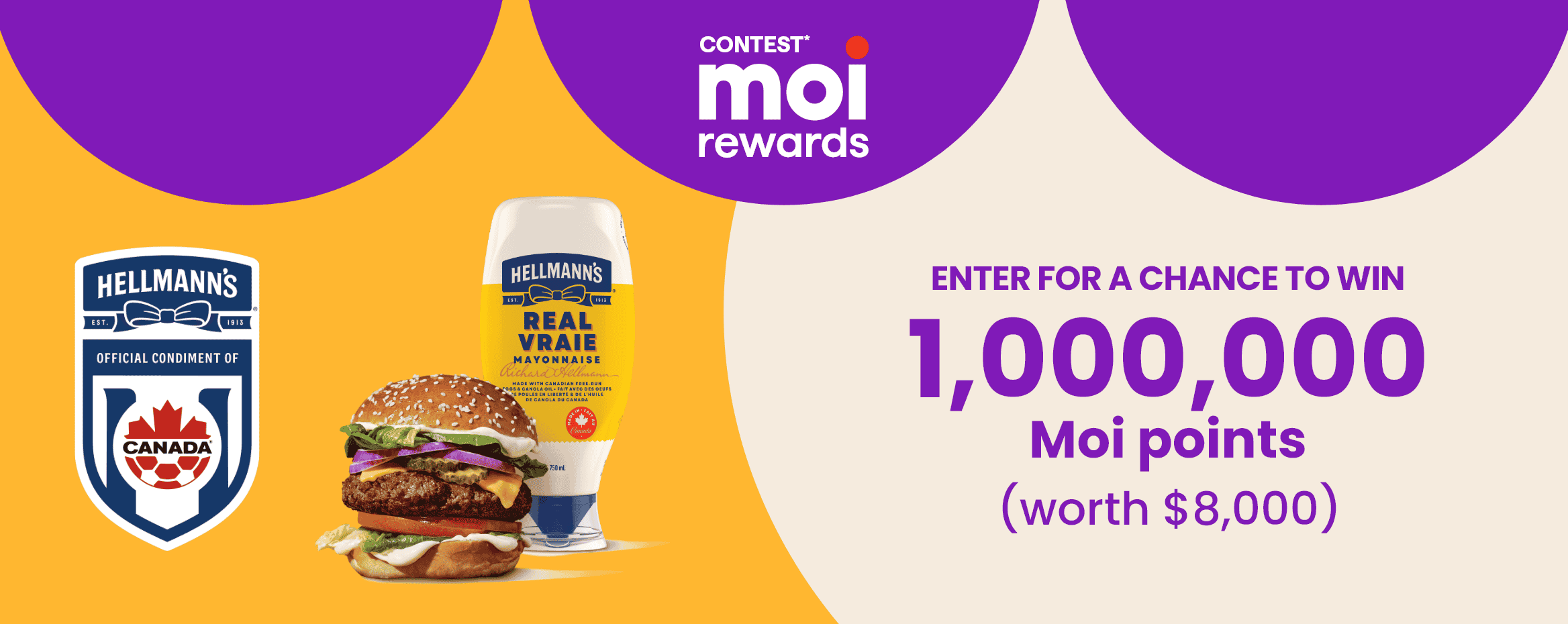 Contest* Moi - Hellmann's Contest - To win 1,000,000 Moi points worth $8,000