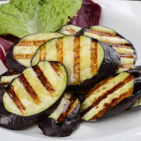 Eggplant Salad and Grilled Zucchini
