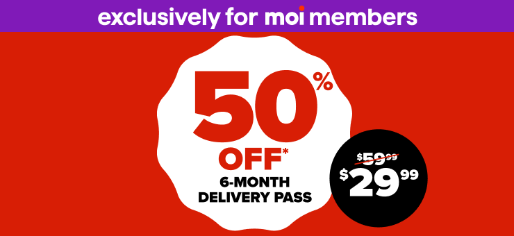 moi members get 50% off
