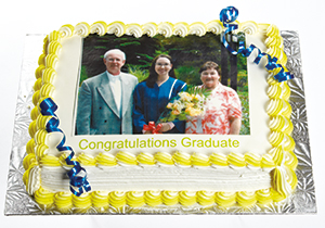 Gâteau avec photo - Pour graduation, famille