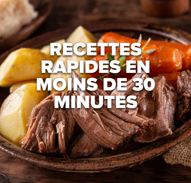 recettes rapides en moins de 30 minutes