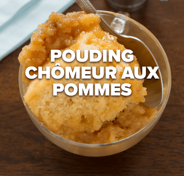 pouding chômeur aux pommes