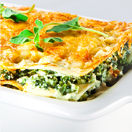 Spinach, Pepper and Eggplant Lasagna