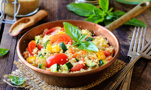 Couscous, rice or quinoa salad
