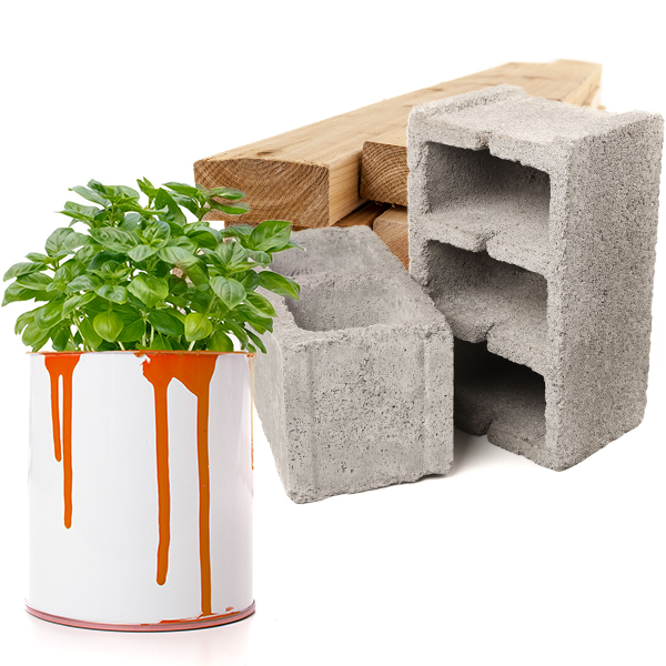 Concrete and wood