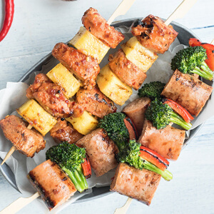 Summer skewers with an unexpected twist
