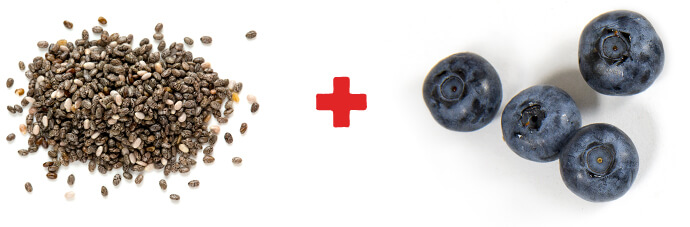 aux bleuets et graines de chia