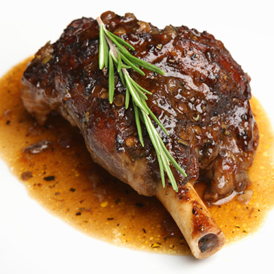 Braised Lamb with Ermite Cheese, Maple Syrup and Jalapeños