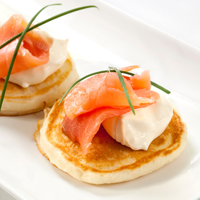 Blini with Salmon