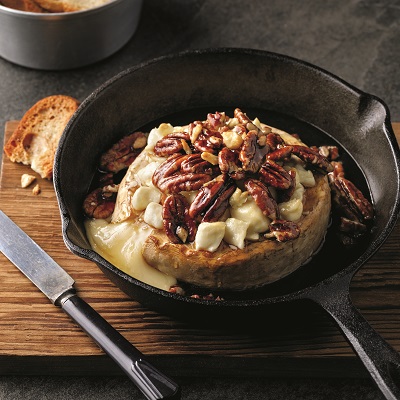 Smoked brie sweetened with cheese curds