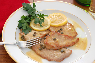 Quebec Grain-Fed Veal Scallops with Lemon Herb Sauce