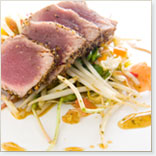 Escalopes de thon aux légumes chinois
