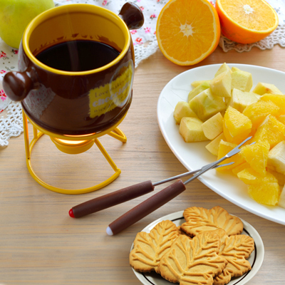 Fondue à l'érable aux fruits