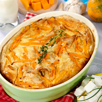 Potato and Pumpkin Gratin