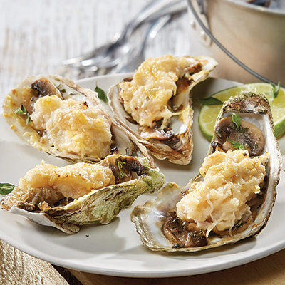 Huîtres - Duxelles de champignons