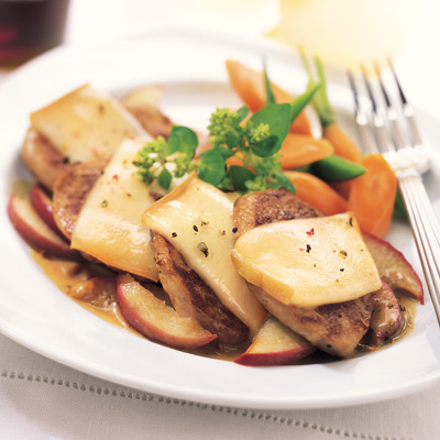 Brie-Topped Pork Medallions