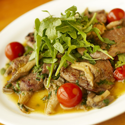 Médaillons de porc aux pleurotes et vin blanc