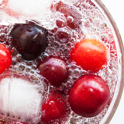 Sparkling Wine and Fresh fruit