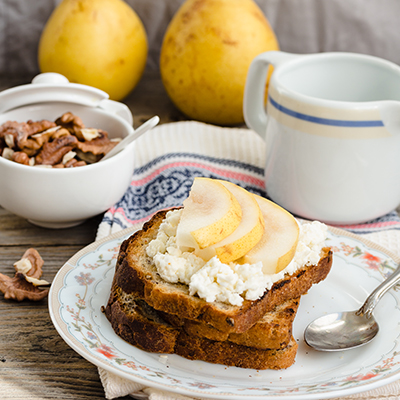 French Toast, Maple Pear Sauce