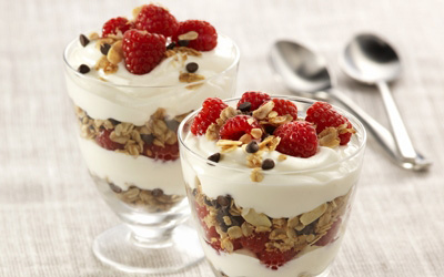 Mini Chocolate Chips Oatmeal Almond Parfait