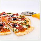 Cold Salami and Palm Heart Pizza