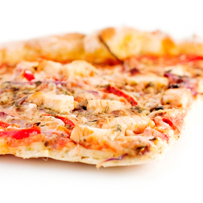 Barbecued Pesto and Veggie Pizza