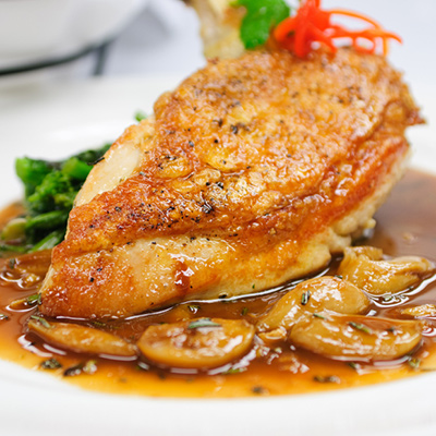 Grilled Chicken Breasts with Peanut Sauce
