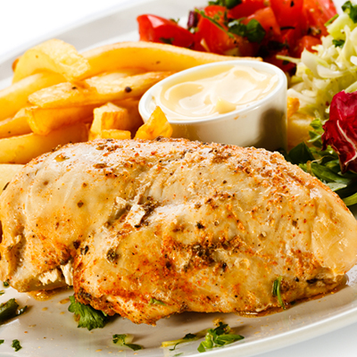 Chicken Breast in Mustard and Maple Sauce