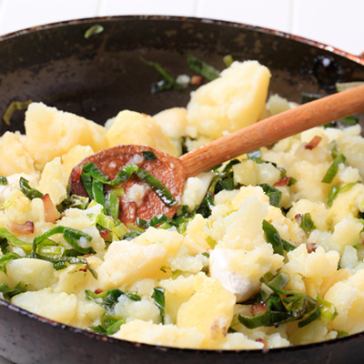 Sautéed Potatoes with Leeks