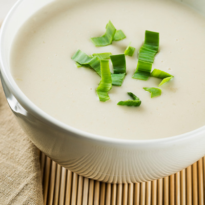 Potage parmentier aux poireaux