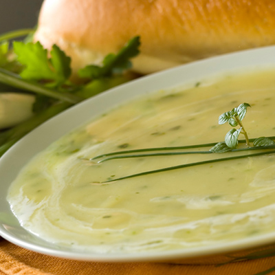 Leek,Avocado and Zucchini Soup