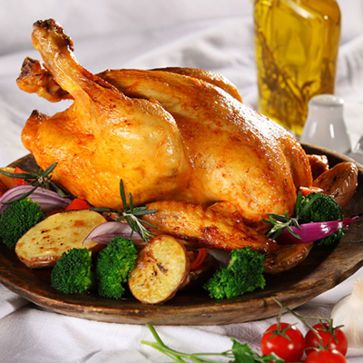 Poulet glacé au miel et à l'abricot