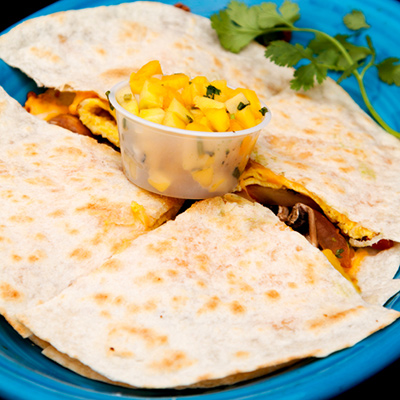 Chicken-Mango Quesadillas