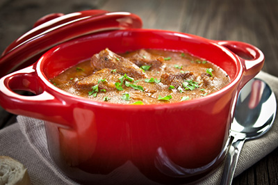 Bison Stew with Juniper Berries and Sunflower Seeds