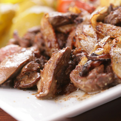 Veal Kidneys in Mustard Sauce