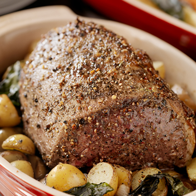 Rôti de viande chevaline aux arômes de fruits