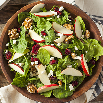 Spinach Salad with Maple Dressing