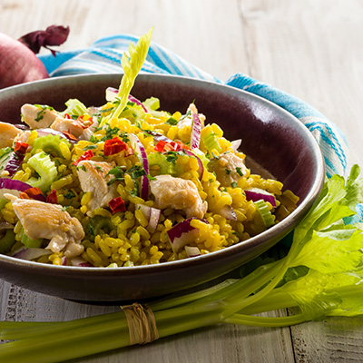 Thaï Rice and Chicken Salad