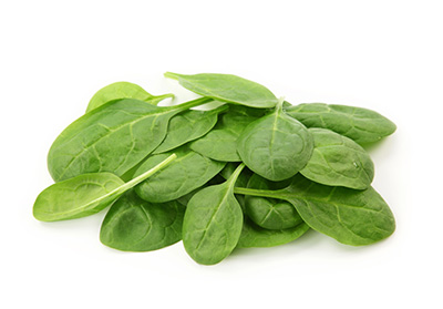 Salade tiède d'épinards