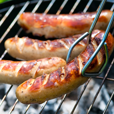 European Sausages with Barbecue Sauce