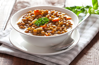 Lentil and Sausage Soup (Zuppa Di Lenticchie Con Salsicce)