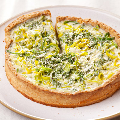 Goat Cheese and Leeks Pie