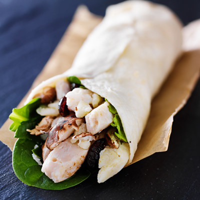 Turkey-mushroom Tortillas