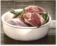Lamb Shoulder Steaks with Mangoes
